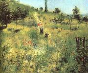 Pierre Renoir Pathway Through Tall Grass china oil painting reproduction